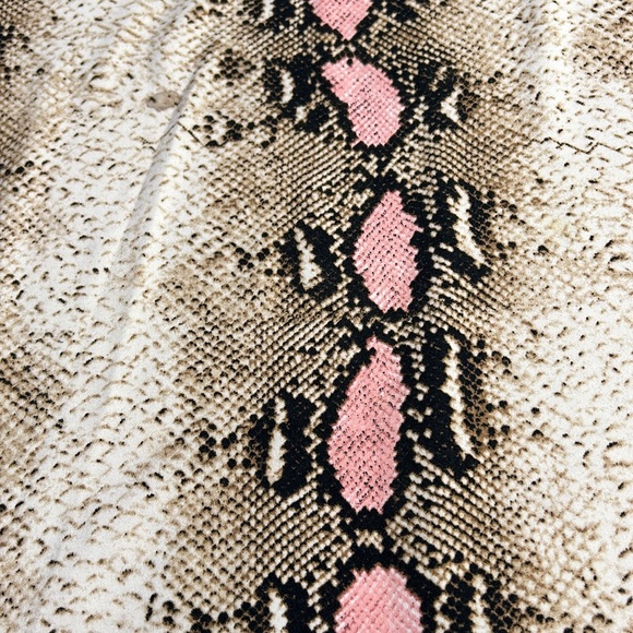 Chocolate Snakeskin Skirt - Picture 3 of 6